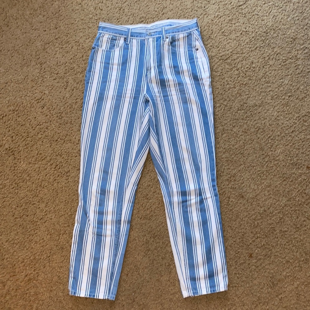 American Eagle striped jeans